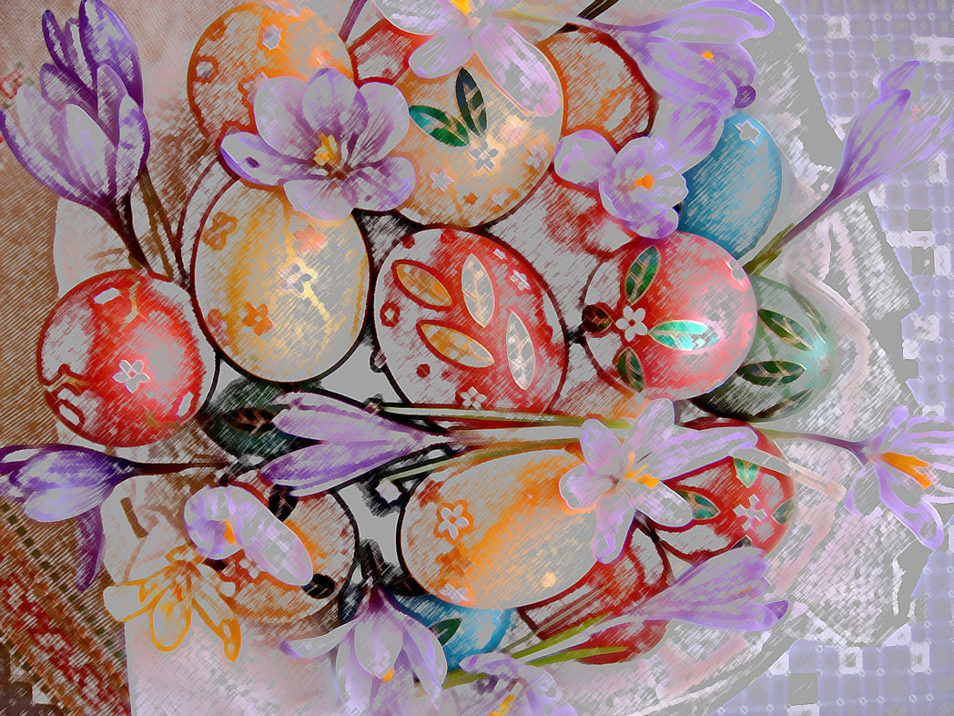 Easter composition