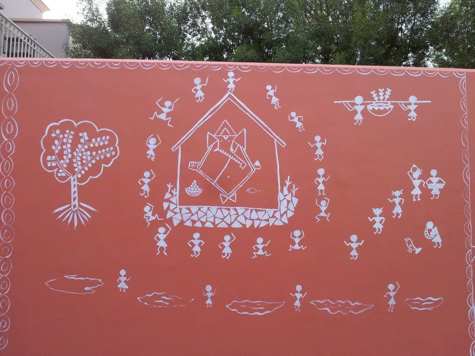 Warli Painting on Wall