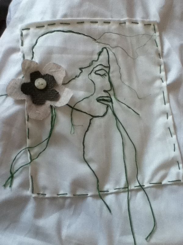 lady in string