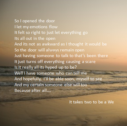 It takes 2 to be a We