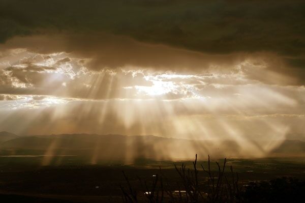 The cold rain VS the suns rays 