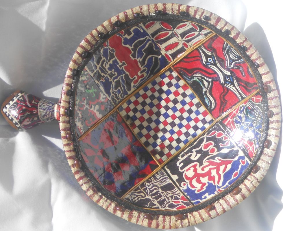 Ethnic Wooden Fruit Bowl