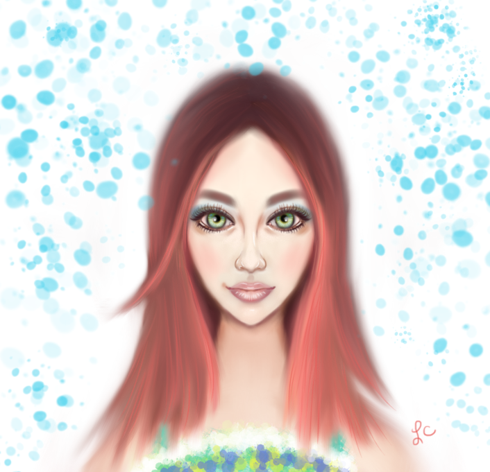 colorful face