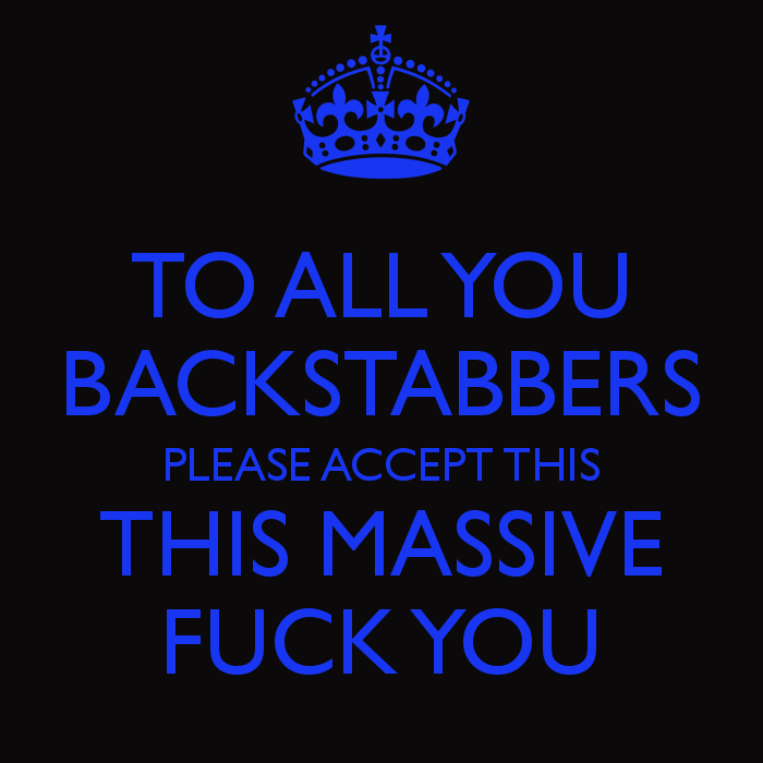 Backstabbers !?X