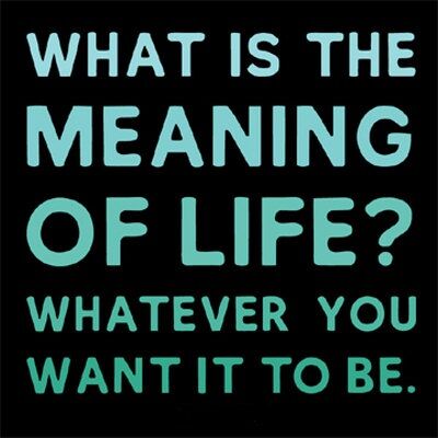 The Meaning Of Life... The Meaning Of Life...