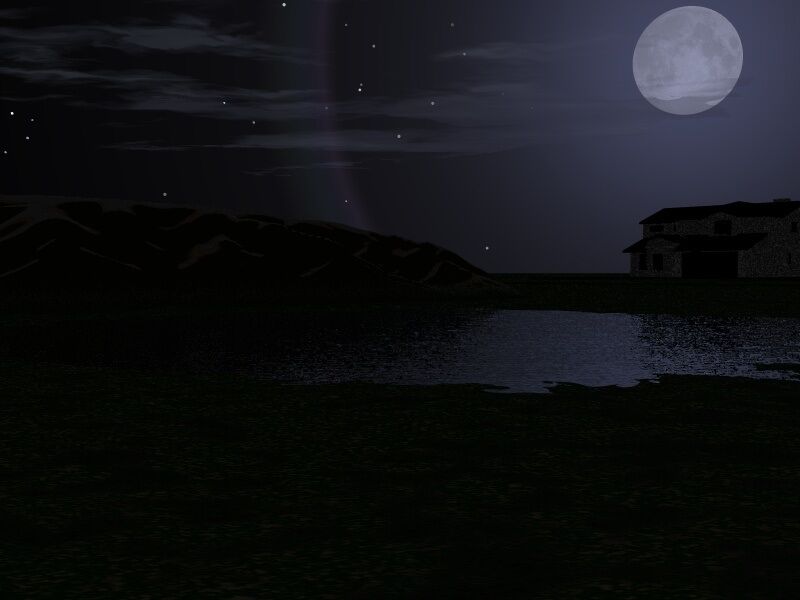 Midnight by silent lake Midnight by silent lake