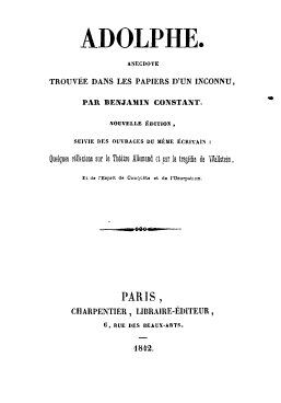 Verses for Tragic Lovers Adolphe and Ellenore