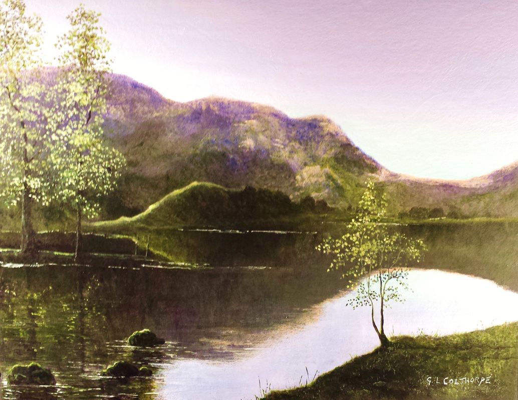 Spring Morning - Rydal Water near Ambleside Cumbria England UK 