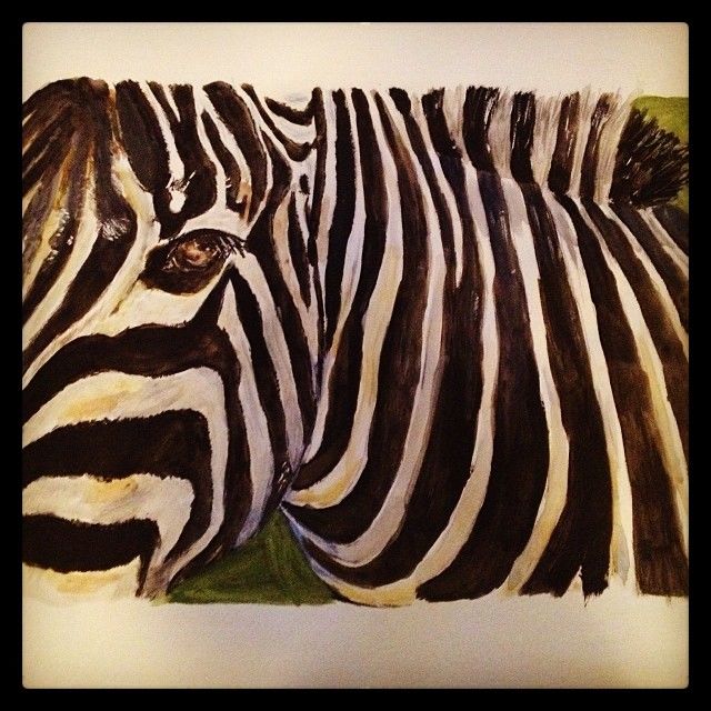 Watercolor Zebra