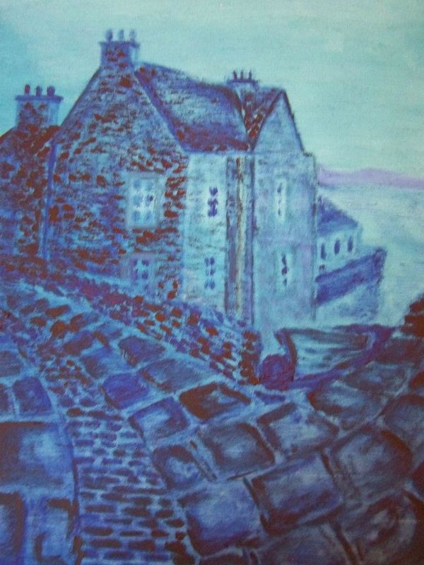 blue landscape