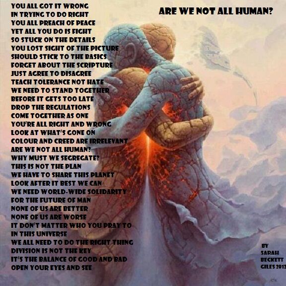 Are we not ALL human?