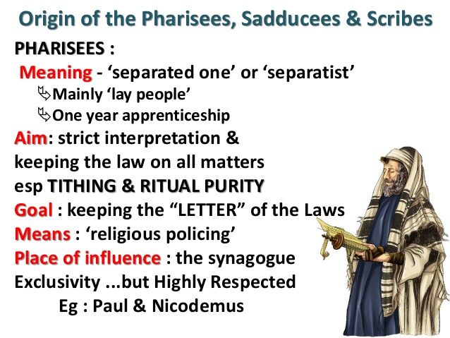 Unlike The Scribe And Pharrisee