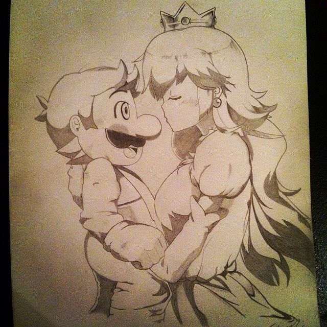 Mario and Princess Toadstool 