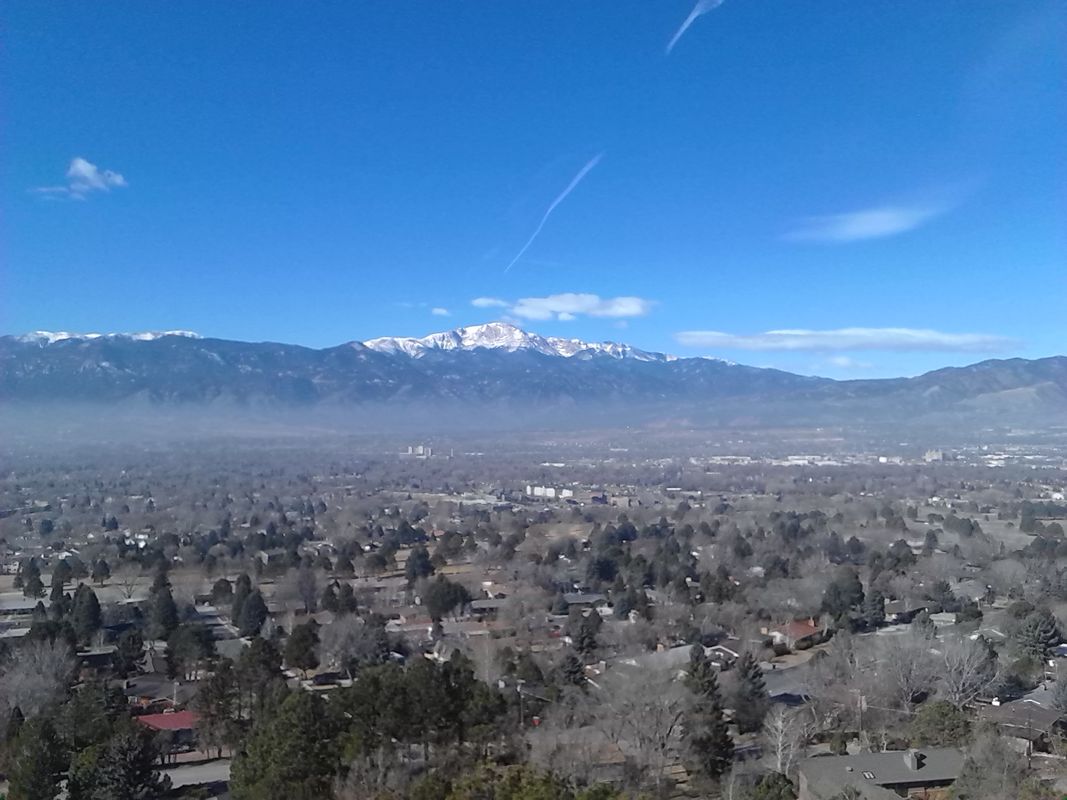 Fog at Pike&#039;s Peak. 