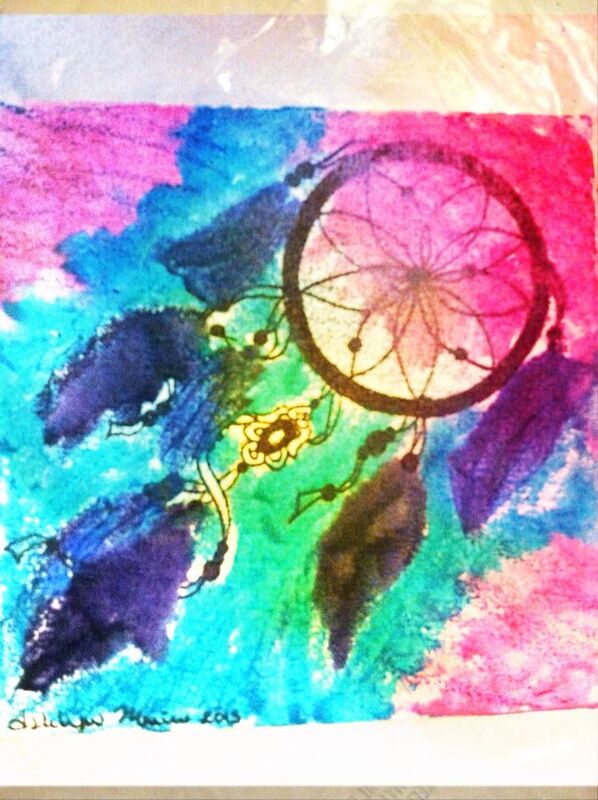 Melted Crayon Dream Catcher