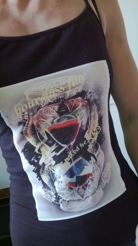 graphic design poetic/t-shirt hourglass fate.