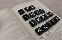 Empty words filled with Lies Empty words filled with Lies
