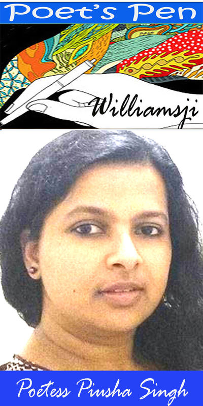 POET'S PEN: WILLIAMSJI MAVELI writes on Piusha Singh's Poem " A New Blue Marble" POET'S PEN: WILLIAMSJI MAVELI writes on Piusha Singh's Poem " A New Blue Marble"