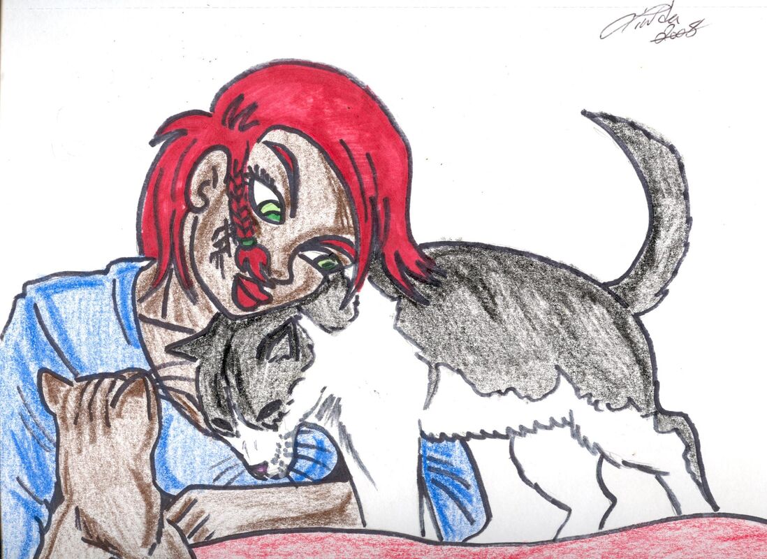 Ivy and her kitty cats