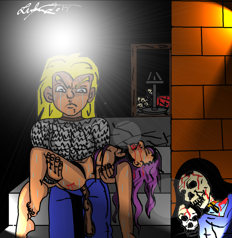 comic frame Karma and Areala comic frame Karma and Areala