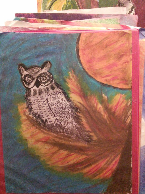 owl in fall