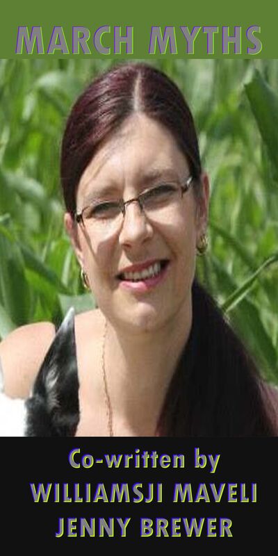 MARCH MYTHS: DAY 18, WILLIAMSJI MAVELI CO-WRITES WITH JENNY BREWER, AS I SIT AND WONDER MARCH MYTHS: DAY 18, WILLIAMSJI MAVELI CO-WRITES WITH JENNY BREWER, AS I SIT AND WONDER