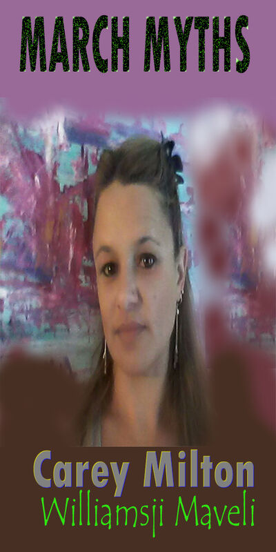 MARCH MYTHS: DAY 25, WILLIAMSJI MAVELI CO-WRITES WITH CAREY MILTON, " BENEATH AN OCEAN, MY ABODE IS ALIVE..." MARCH MYTHS: DAY 25, WILLIAMSJI MAVELI CO-WRITES WITH CAREY MILTON, " BENEATH AN OCEAN, MY ABODE IS ALIVE..."