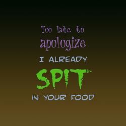 " FORGET THAT..ALREADY SPAT"!?X " FORGET THAT..ALREADY SPAT"!?X