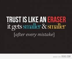 " TRUST IS A MUST "!?X " TRUST IS A MUST "!?X