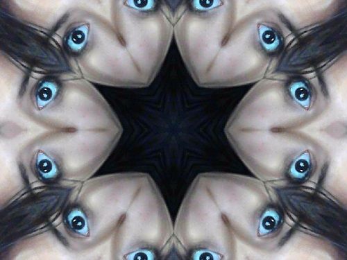 the midst of her glance is mysterious none the less