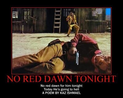 No red dawn tonight