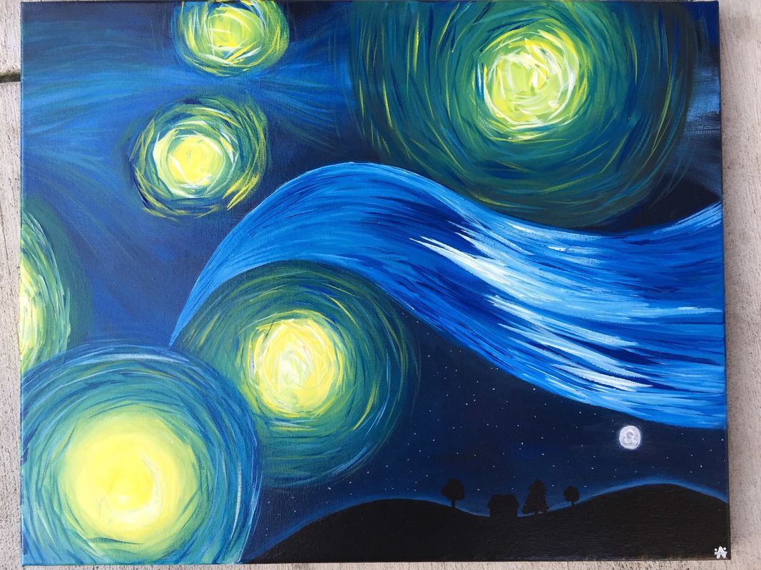 Falling starry night (improved)