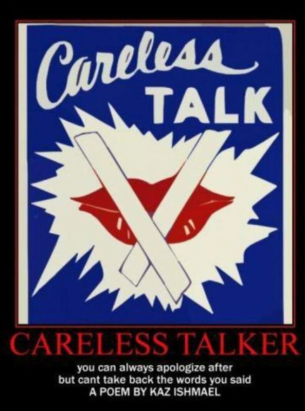 Careless talker Careless talker