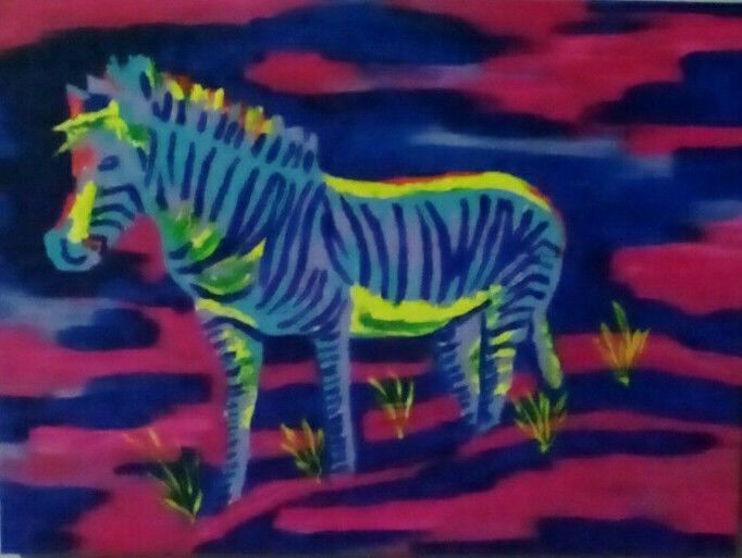 neon zebra 