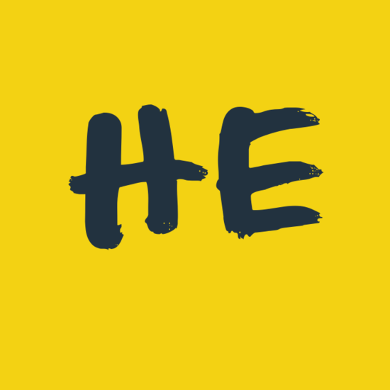 He