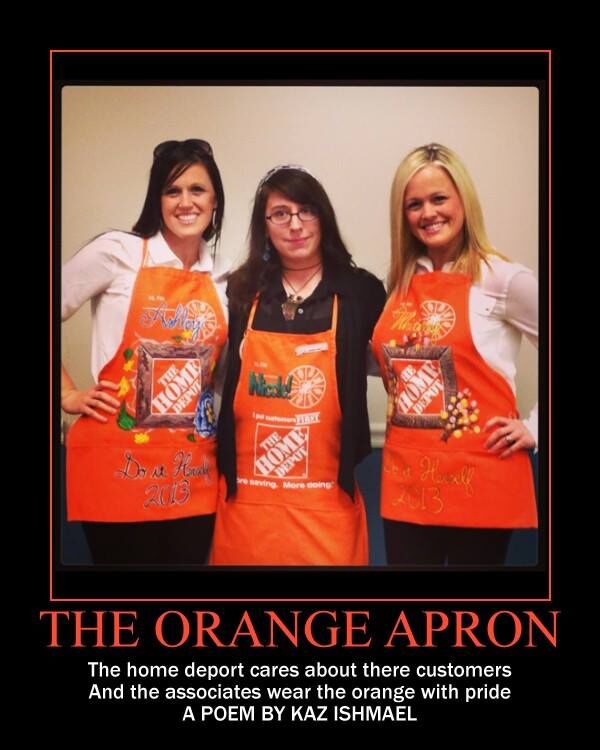 The orange apron