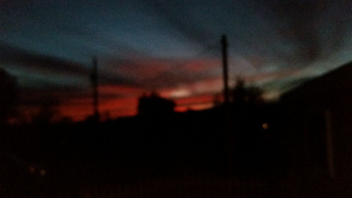Cold morning skies