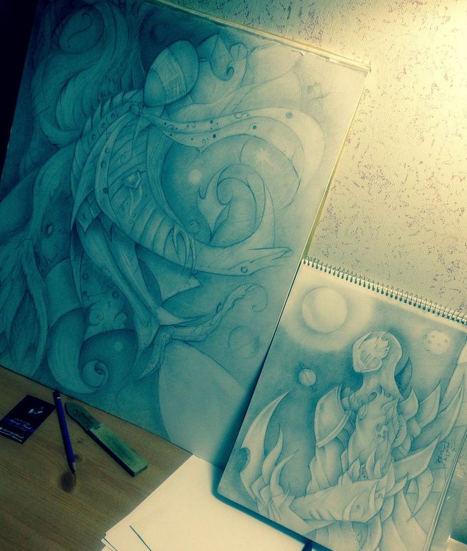  Pencil in progress