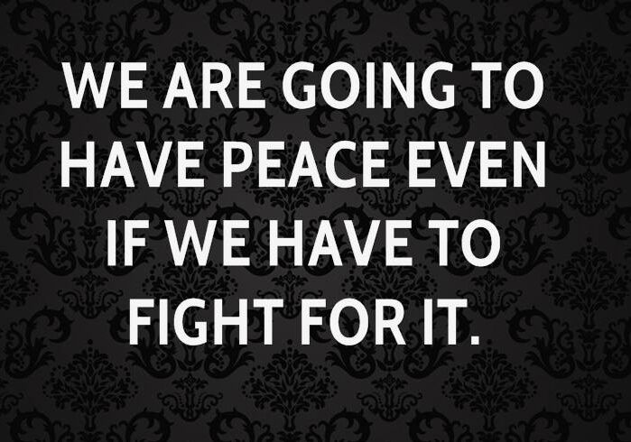 Fighting For Peace Fighting For Peace