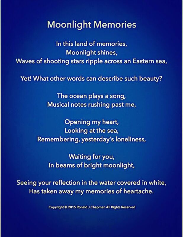 Moonlight Memories Poem By Ron Chapman Moonlight Memories Poem By Ron Chapman