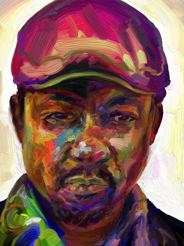 Self portrait expressing ( )