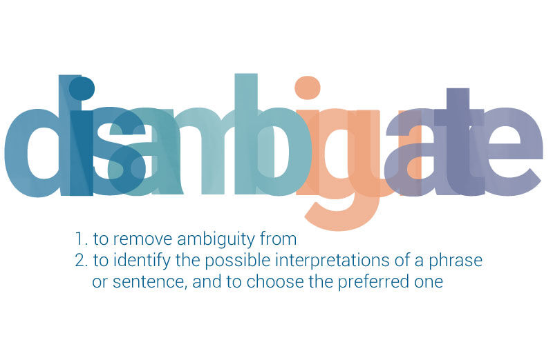 Disambiguation Disambiguation