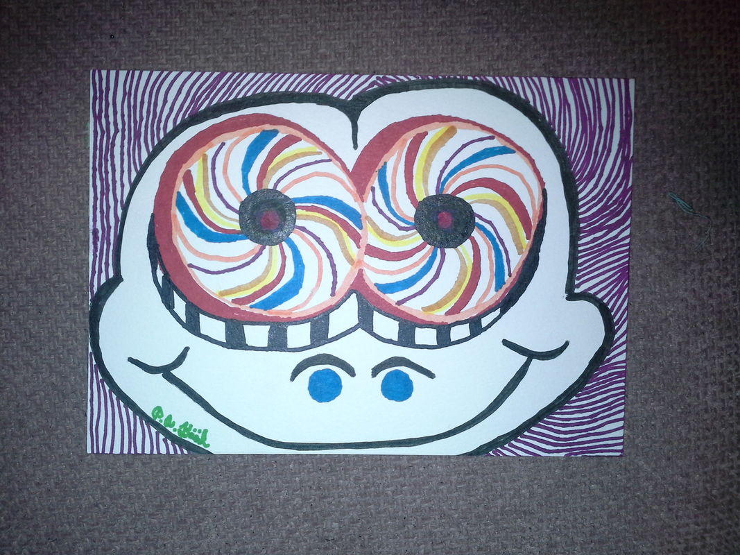 Psychedelic frog