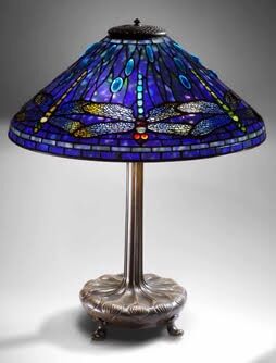 Blue Tiffany lamp 