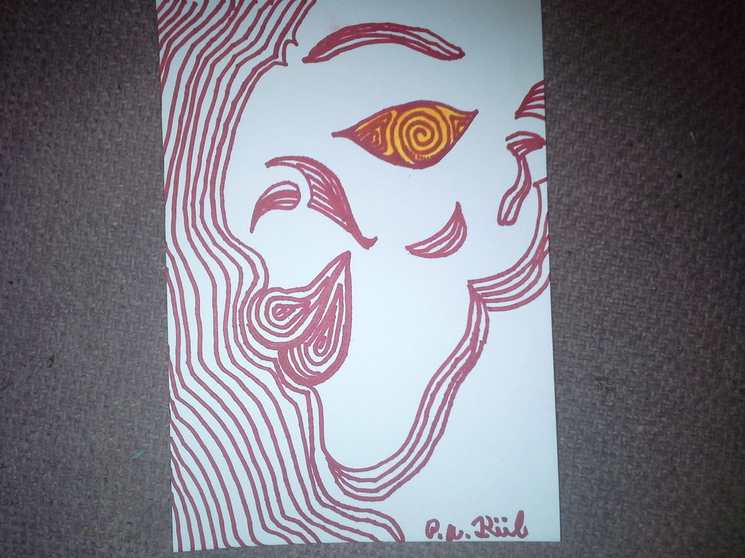 Red line face