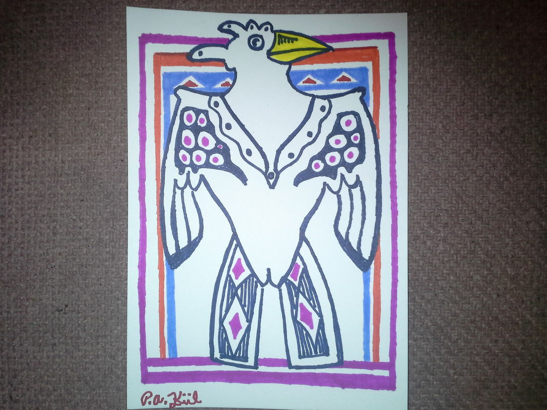 Decorated bird
