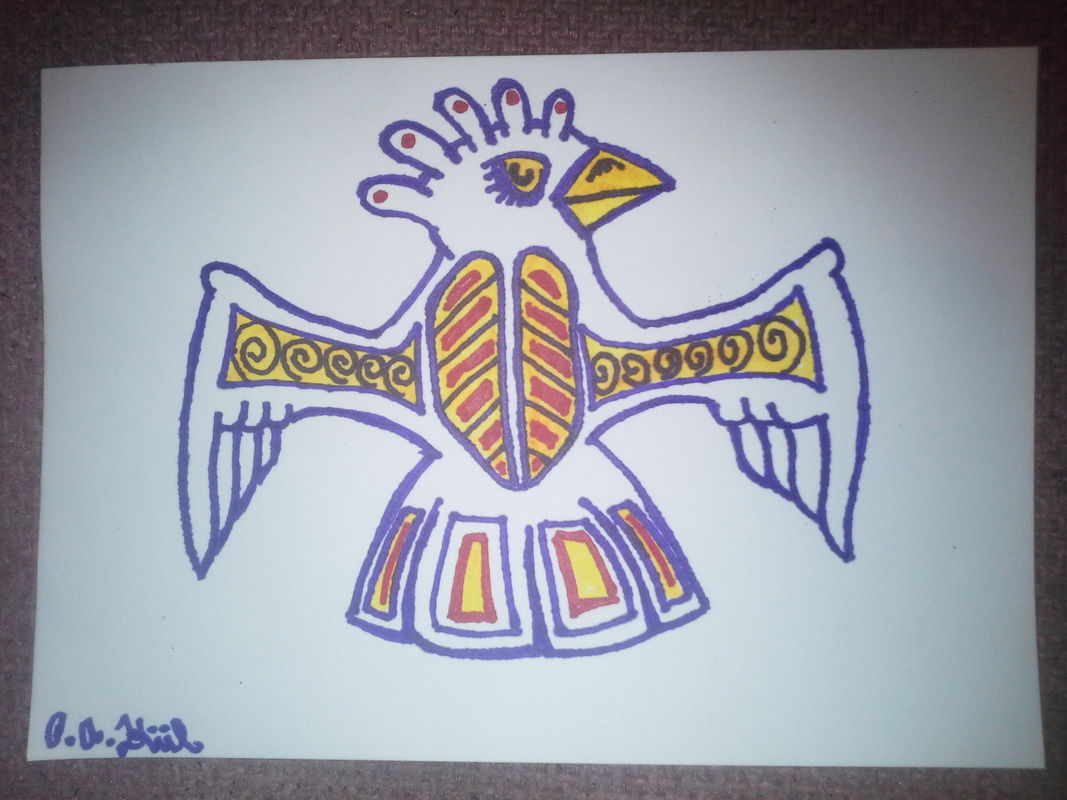 Decorated bird 2