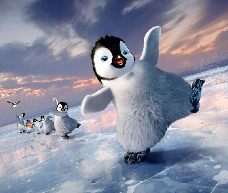 funny happy feet