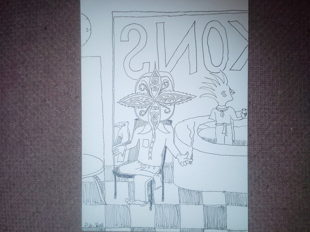 Strange barroom characters