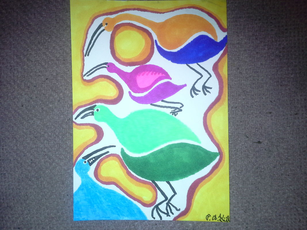 Psychedelic birds